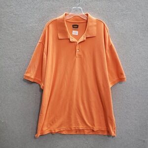 Foundry Men Polo Shirt 2XL Orange Short Sleeve Collar Casual Collar